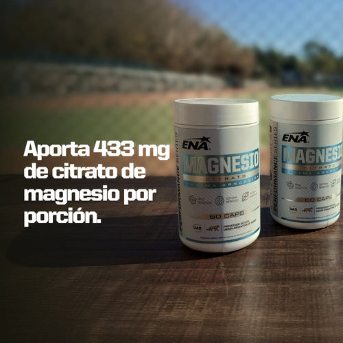 Información nutricional Citrato de Magnesio ENA Sport 60 cápsulas