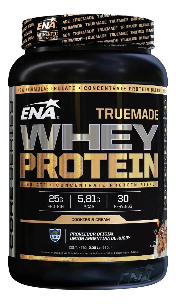 Proteína Whey True Made ENA Sport 930g Cookies & Cream